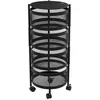 Image de Desserte 4 paniers métal noir Mayaj 5five