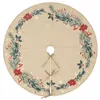 Image de Atmosphera Créateur d'intérieur - Tapis de Sapin Poinsettia "Soir de Noël" 90cm Beige