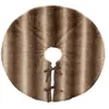 Image de Atmosphera Créateur d'intérieur - Tapis de Sapin Déco "Effet Fourrure" 90cm Marron