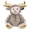 Image de Atmosphera Créateur d'intérieur - Peluche Enfant "Ours Combi Renne" 37cm Marron