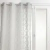 Image de Atmosphera - Voilage Sama impression jacquard 140 x 240 cm - Gris - Sama