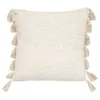 Image de Atmosphera Créateur d'intérieur - Coussin Déco à Pompons "Gypsy" 50x50cm Ivoire