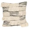 Image de Atmosphera Créateur d'intérieur - Coussin Déco 3D "Noeud" 45x45cm Noir & Blanc