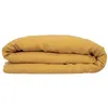 Image de Atmosphera - Housse de couette 2 places Morning Sunshine 100% Lin - 240x220 - Jaune Ocre - Morning sunshine