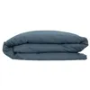 Image de Atmosphera - Housse de couette 2 places en lin 260x240 - Bleu Canard