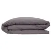 Image de Atmosphera - Housse de couette 2 places en lin 260x240 - Gris Ardoise
