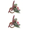 Image de Atmosphera Créateur d'intérieur - Lot de 2 Ronds de Serviette Marron Glacé 9cm Vert