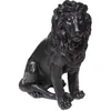 Image de Statue de lion MGO noir H80 Atmosphera - Noir