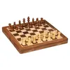 Image de Atmosphera Créateur d'intérieur - Jeu d'Échec Déco "Bois d'Acacia" 33cm Marron