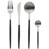 Image de Secret de Gourmet - Ménagère 24 Pièces Inox "Ida" 27cm Noir