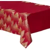 Image de Atmosphera Créateur d'intérieur - Nappe Imprimée Sapin Colorama 140x240cm Rouge