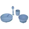 Image de Atmosphera for Kids - Set Repas Enfant "Silicone" 17cm Bleu
