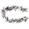 Image de Atmosphera Créateur d'intérieur - Guirlande de Noël "Floqué" 200cm Blanc & Vert