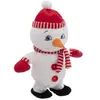 Image de Fééric Lights and Christmas - Bonhomme de Neige Musical 34cm Blanc & Rouge