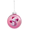 Image de Boule de Noël Déco Douceur des Neiges 8cm Rose