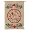 Image de Atmosphera Créateur d'intérieur - Hotte de Noël Imprimée "Soir 70cm Beige & Rouge