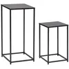 Image de Atmosphera Créateur d'intérieur - Lot de 2 Tables à Café Design "Gota" 74cm Noir