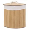 Image de FIVE Simply Smart - Panier à Linge d'Angle "Bambou" 48L Naturel