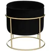 Image de Atmosphera Créateur d'intérieur - Pouf & Coffre de Rangement "Eliane" 44cm Noir