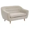 Image de Canapé 2 places rétro - Beige lin - L 1M50 - Marque Atmosphera