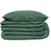 Image de Atmosphera - Parure de lit en doublure Gaze de coton - 240x220 cm - Vert Céladon