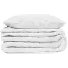Image de Atmosphera - Parure de lit en doublure Gaze de coton - 240x220 cm - Blanc