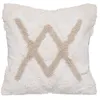 Image de Atmosphera Créateur d'intérieur - Housse de Coussin "Tufté" 40x40cm Ivoire & Lin