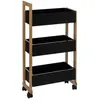 Image de 5Five, Desserte, Trolley, trois boîtes de rangement - Bois / Noir