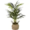 Image de Atmosphera Créateur d'intérieur - Plante Artificielle en Pot Palmier 80cm Vert & Beige