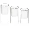 Image de Atmosphera Créateur d'intérieur - Lot de 3 Bougies Led "Double Verre" 25cm Transparent