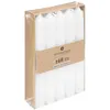 Image de Comptoir de la Bougie - Lot de 10 Bougies Bâton Déco "Hugo" 16cm Blanc