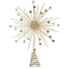 Image de Atmosphera Créateur d'intérieur - Cimier Sapin Déco "Pastilles" 30cm Or