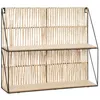 Image de Atmosphera Créateur d'intérieur - Étagère Murale 2 Niveaux "Cosy" 48cm Beige