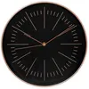 Image de Atmosphera Créateur d'intérieur - Horloge Murale Design "Edith" 30cm Noir & Cuivre