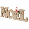 Image de Atmosphera Créateur d'intérieur - Déco de Noël en Bois "Père Noël" 30cm Marron