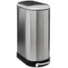 Image de 5Five Poubelle à pédale Ariane Slim   30 L   Argent, Poubelle, Argent