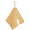 Image de Tipi enfant ocre 160 cm avec pompons Atmosphera