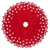 Image de Atmosphera Créateur d'intérieur - Tapis de Sapin Déco "Etoiles" 100cm Rouge