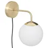 Image de Atmosphera Créateur d'intérieur - Applique Murale Design "Dris" 15cm Blanc & Or