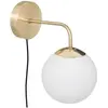 Image de Atmosphera, Plafonnier, aplq golden dris verre d15, blanc