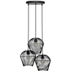 Image de Atmosphera Créateur d'intérieur - Lampe Suspension 3 Têtes "Jena" 26cm Noir