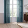 Image de Atmosphera Créateur d'intérieur - Rideau à  illets "Linah" 130x260cm Bleu Canard