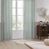 Image de Atmosphera Créateur d'intérieur - Rideau à  illets "Linah" 130x260cm Vert Céladon