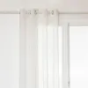 Image de Atmosphera Créateur d'intérieur - Rideau Voilage à  illets "Nata" 140x240cm Blanc