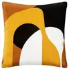 Image de Atmosphera Créateur d'intérieur - Coussin Déco Imprimé "Hary" 45x45cm Ocre