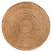 Image de Atmosphera Créateur d'intérieur - Tapis Rond en Jute "Végétale" 160cm Naturel