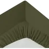 Image de Atmosphera Créateur d'intérieur - Drap Housse "Intérieur" 90x190cm Kaki