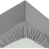 Image de Atmosphera Créateur d'intérieur - Drap Housse 1 Personne Percale 90x190cm Gris