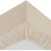 Image de Atmosphera Créateur d'intérieur - Drap Housse 2 Personnes "Percale" 160x200cm Beige Lin