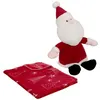 Image de Atmosphera Créateur d'intérieur - Plaid Imprimé & Peluche Père Noël 75x90cm Rouge